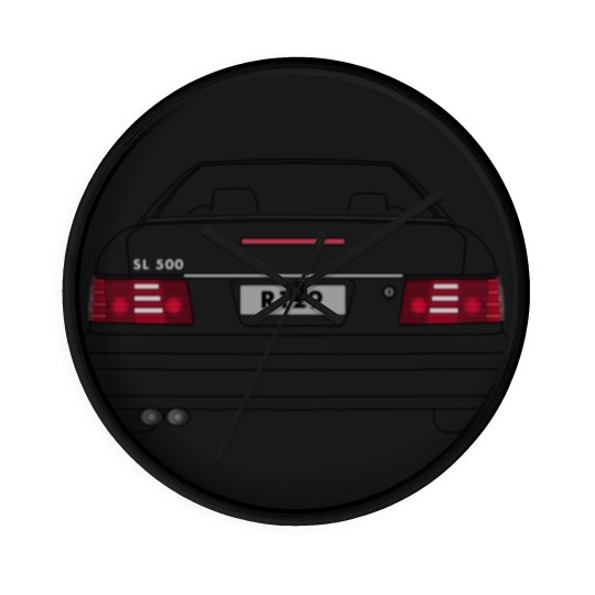Discover R129 - SL - Rear- Black Wall Clocks