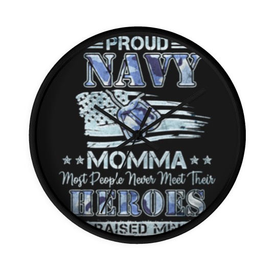 Discover back Proud navy momma most people never meet their Wall Clocks
