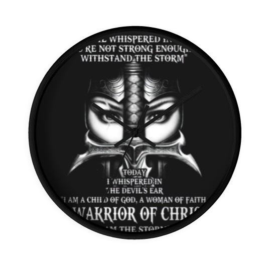 Discover A Warrior Of Christ I Am The Storm - Christ - Wall Clocks