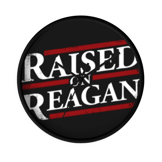Discover Raised On Reagan 80'S Nostalgia Wall Clocks