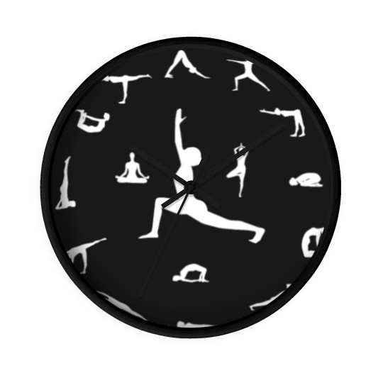 Discover Yoga poses Wall Clocks / Yoga Gift for women / Yogi gift / Woman's men's GYM exercise Top
