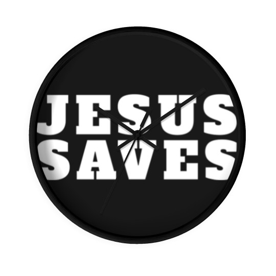 Discover Jesus Saves - Christian - Jesus Saves - Wall Clocks