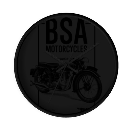 Discover Grey BSA Motorcycles British Motorbike Wall Clocks Wall Clocks