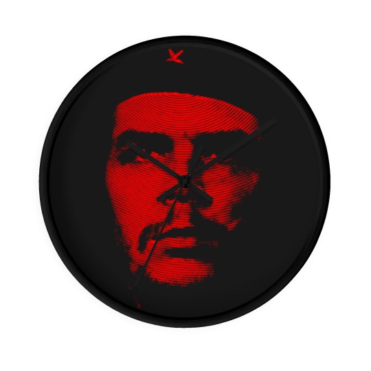 Discover Che Guevara By Circles - Che Guevara By Circles Lines Iconic - Wall Clocks