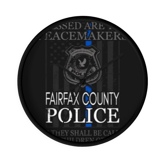 Discover Fairfax County Police Support Saint Michael Wall Clocks