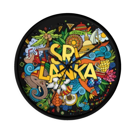 Discover Sri Lanka Ceylon Culture Elements Wall Clocks