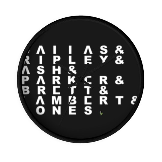 Discover The Crew of the Nostromo: Experimental Jetset style - Alien Movie - Wall Clocks