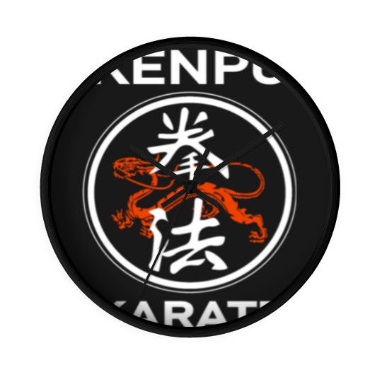 Discover Kenpo Karate Kanji Design for the Karateka Wall Clocks
