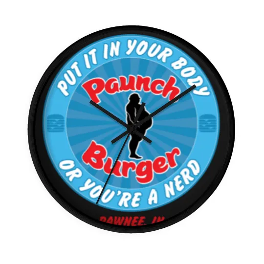 Discover Paunch Burger Wall Clocks