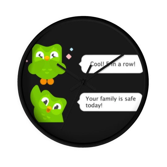 Discover Evil Duo Meme - Duolingo - Wall Clocks