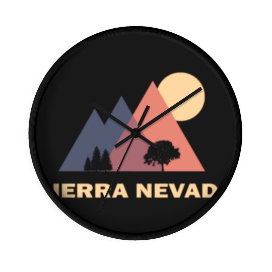 Discover sierra nevada mountains Wall Clocks