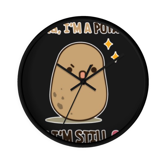 Discover Cute potato is cute - Potato - Wall Clocks