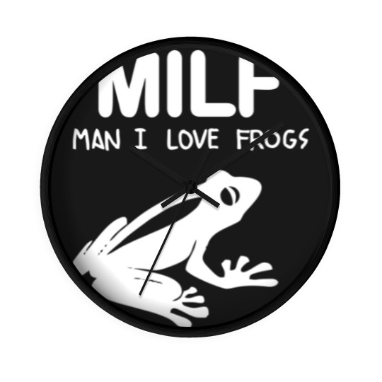 Discover man i love frogs - Man I Love Frogs - Wall Clocks
