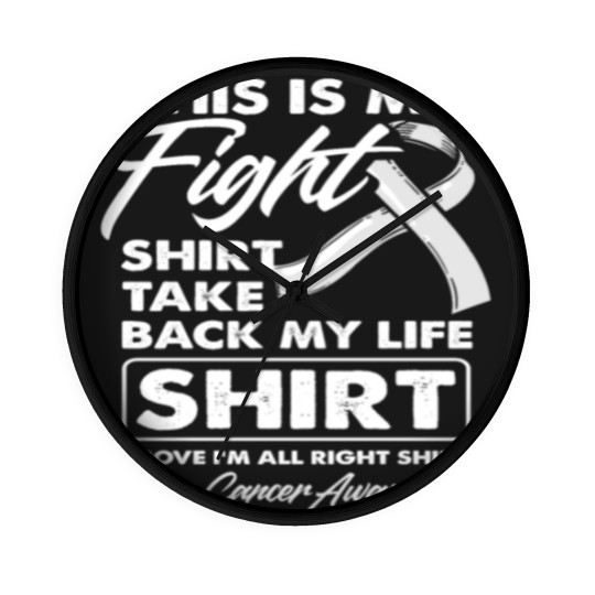 Discover My Fight Wall Clocks Fighter Lung Cancer Awareness Wall Clocks