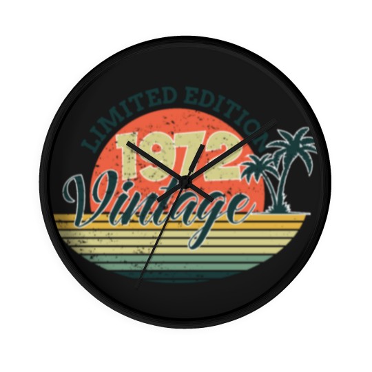 Discover 50 Years Old Vintage 1972  50th Wall Clocks