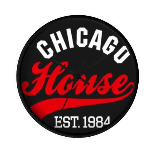 Discover Vintage Chicago house est. 1984 house music party Wall Clocks