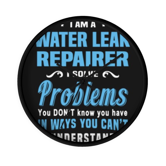 Discover Water Leak Repairer Wall Clocks