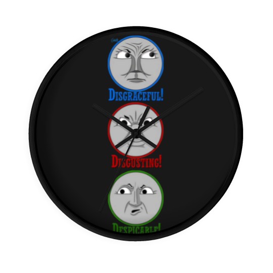Discover Disgraceful, Disgusting, Despicable - Gordon, James & Henry - Thomas - Wall Clocks