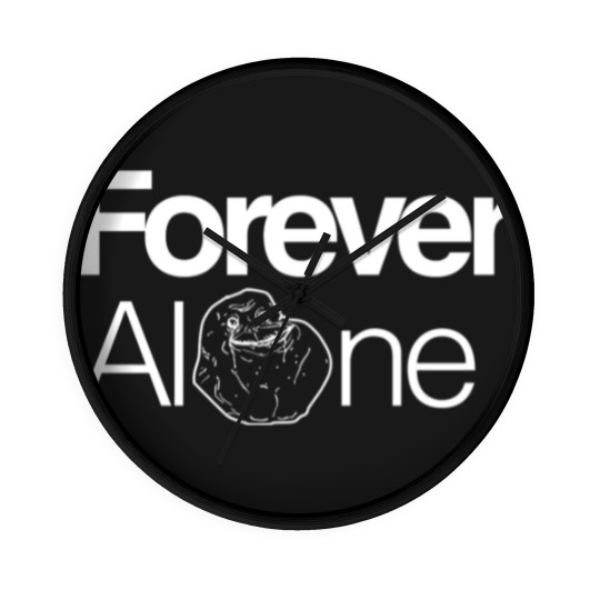 Discover Forever Alone White Wall Clocks