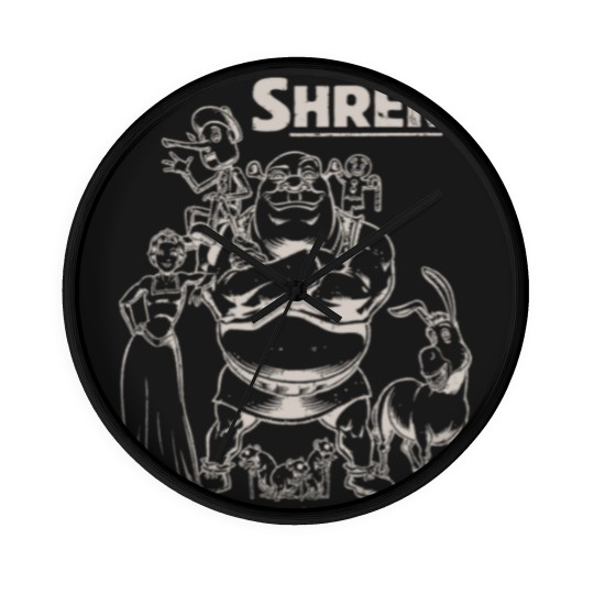 Discover Shrek Group Shot Faded Portrait Wall Clocks
