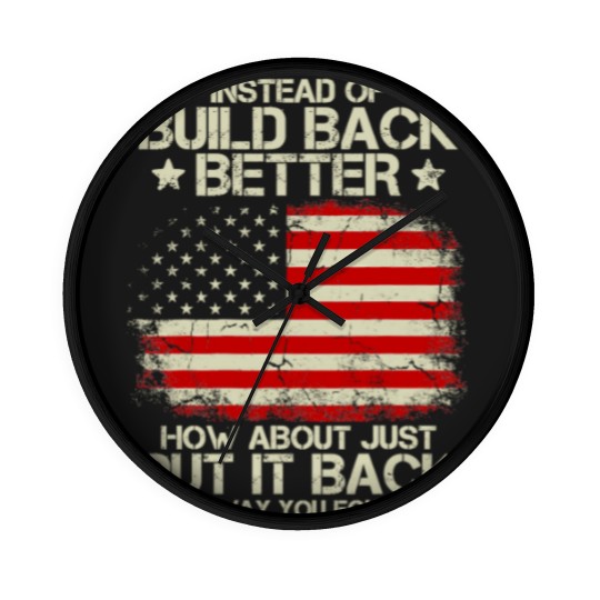 Discover Instead Of Build Back Better How About Just Put It Back 2022 Wall Clocks