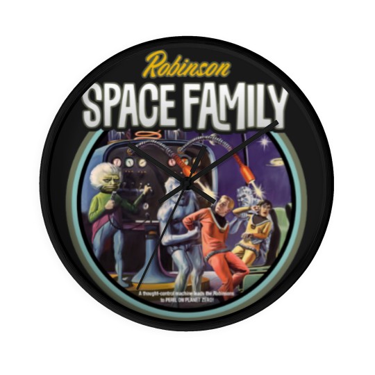 Discover 1960s Space Family - Vintage Sci Fi - Wall Clocks