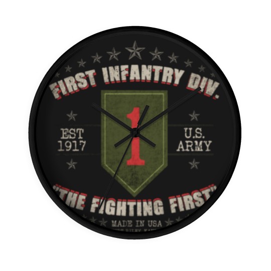 Discover 1st Infantry Division Wall Clocks