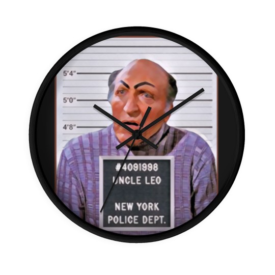 Discover Uncle Leo Mugshot - Seinfeld - Wall Clocks
