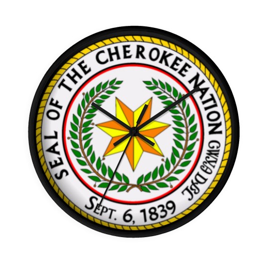 Discover Great seal of the cherokee nation Wall Clocks