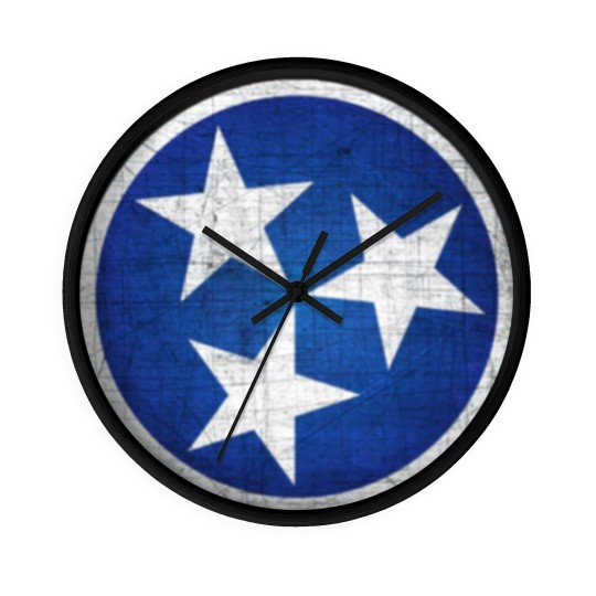 Discover Tennesse State Flag Wall Clocks