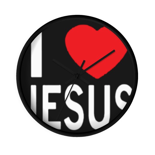 Discover I LOVE JESUS Wall Clocks