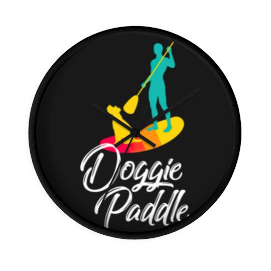 Discover Sup Dog Standup Paddle Board Gift Gift Wall Clocks Wall Clocks