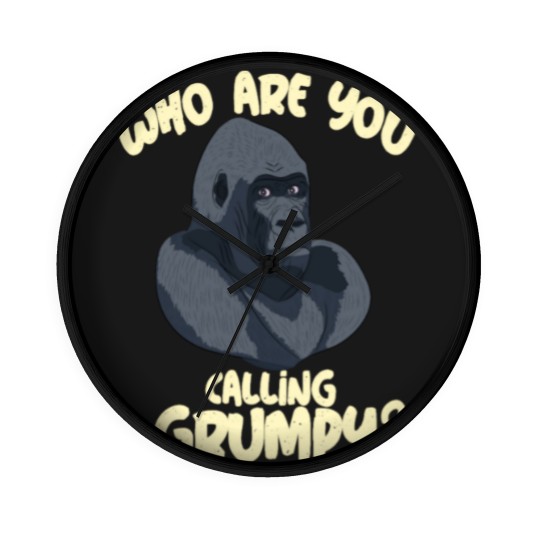 Discover grumpy gorilla monkey fear angry angry strong Wall Clocks