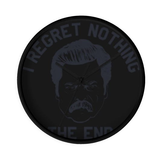 Discover Ron Swanson Parks and Rec I regret nothing - Parks And Rec - Wall Clocks