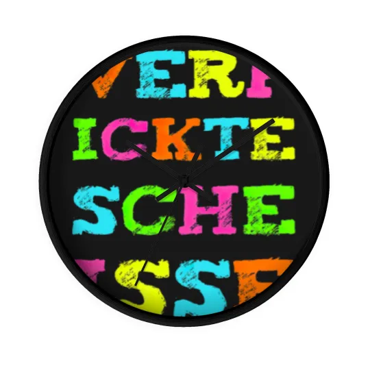Discover Fucking shit Funny curse saying Wall Clocks