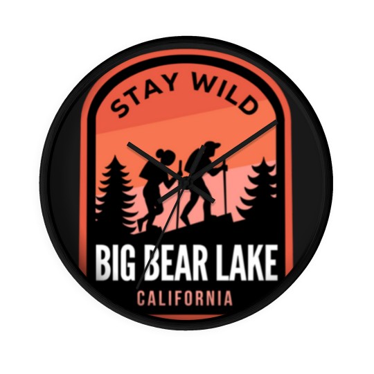 Discover Big Bear Lake California Hiking in Nature - Big Bear Lake California - Wall Clocks
