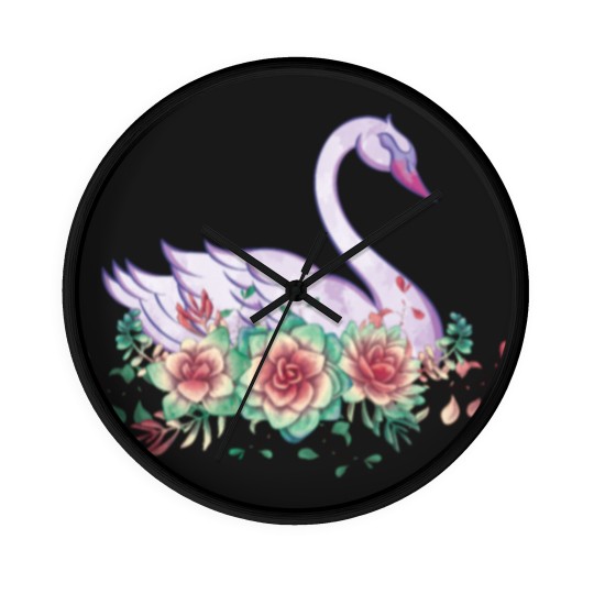 Discover Swan gift animal lover Wall Clocks