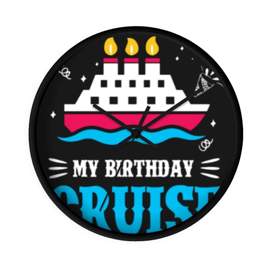 Discover Birthday Cruise Cruising Cruise Ship Holiday Wall Clocks