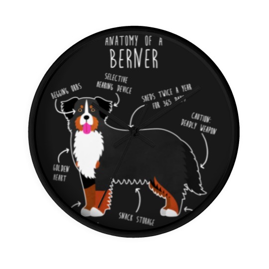 Discover Bernese Mountain Dog Anatomy - Bernese Mountain Dog - Wall Clocks