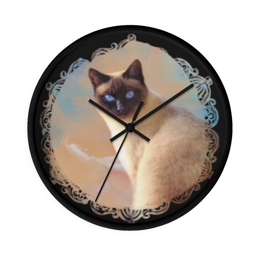 Discover Seal Point Siamese Cat - Siamese Cat - Wall Clocks