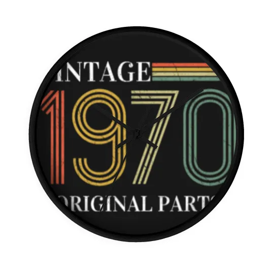 Discover Vintage 1970 70s Classic Born 1970 Original Parts Wall Clocks