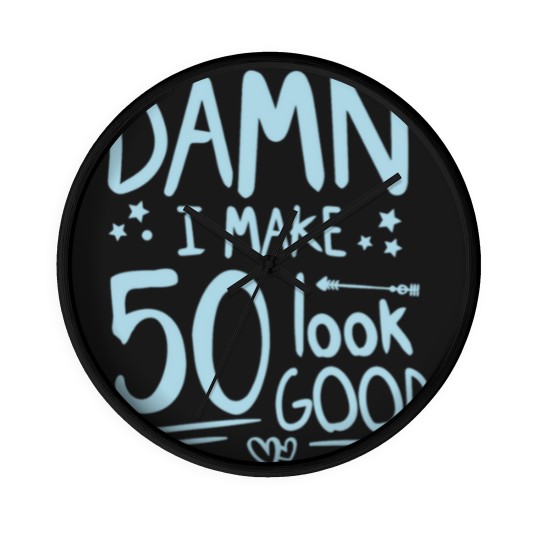 Discover Cool Funny Birthday Gift 50 Years Old Age Jokes Wall Clocks