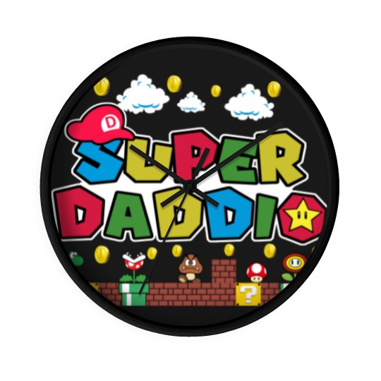 Discover Super Daddio Wall Clocks - Funny Dad Wall Clocks, Father's Day Wall Clocks