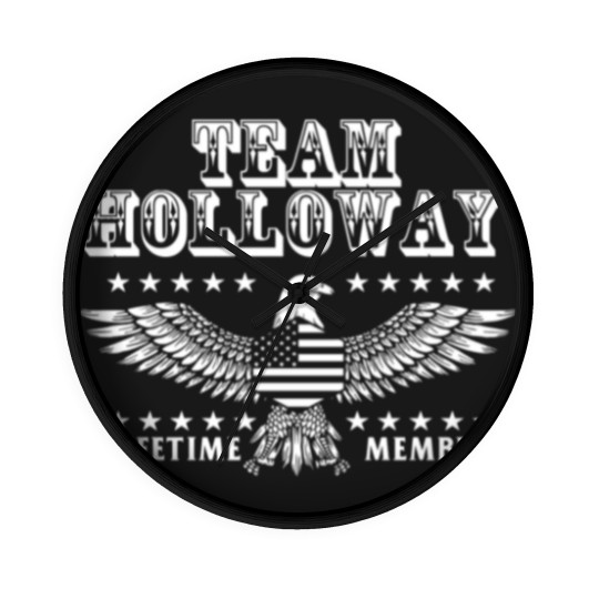 Discover Team Holloway Last Name Surname Pride Wall Clocks