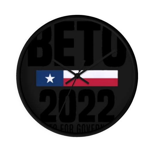 Discover Beto 2022 Beto For Governor American Flag Wall Clocks