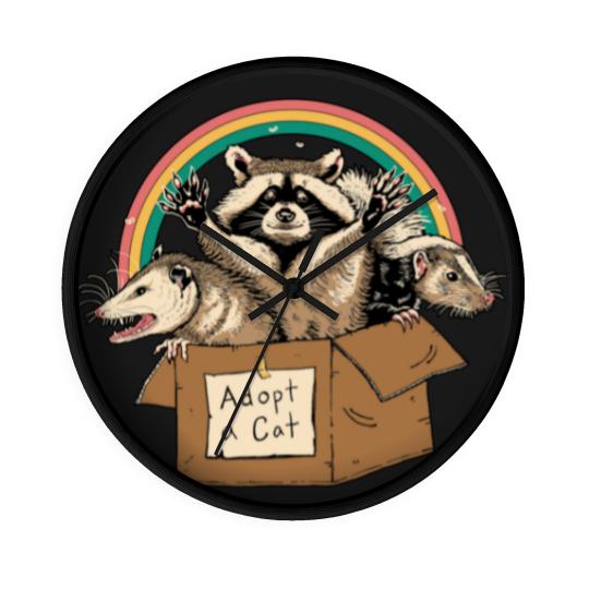 Discover Racoon Opossum Wall Clocks
