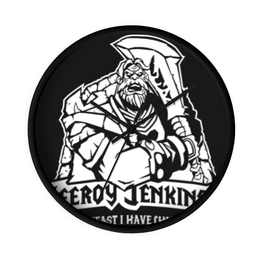 Discover Leeroy Jenkins! White - Warcraft - Wall Clocks