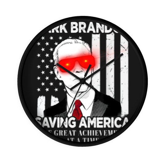Discover Dark Brandon Saving America Funny Biden Design Wall Clocks