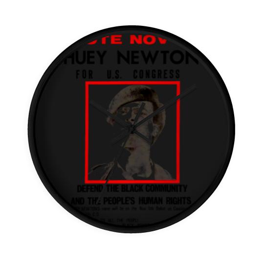 Discover Vote Huey! - Huey Newton - Wall Clocks