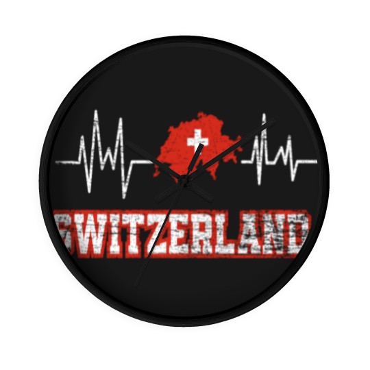 Discover Switzerland Heartbeat Wall Clocks
